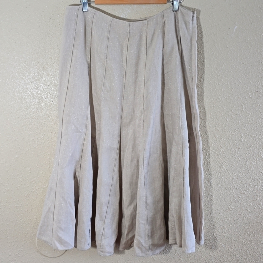 J. Jill Linen Sparkling High Rise Skirt